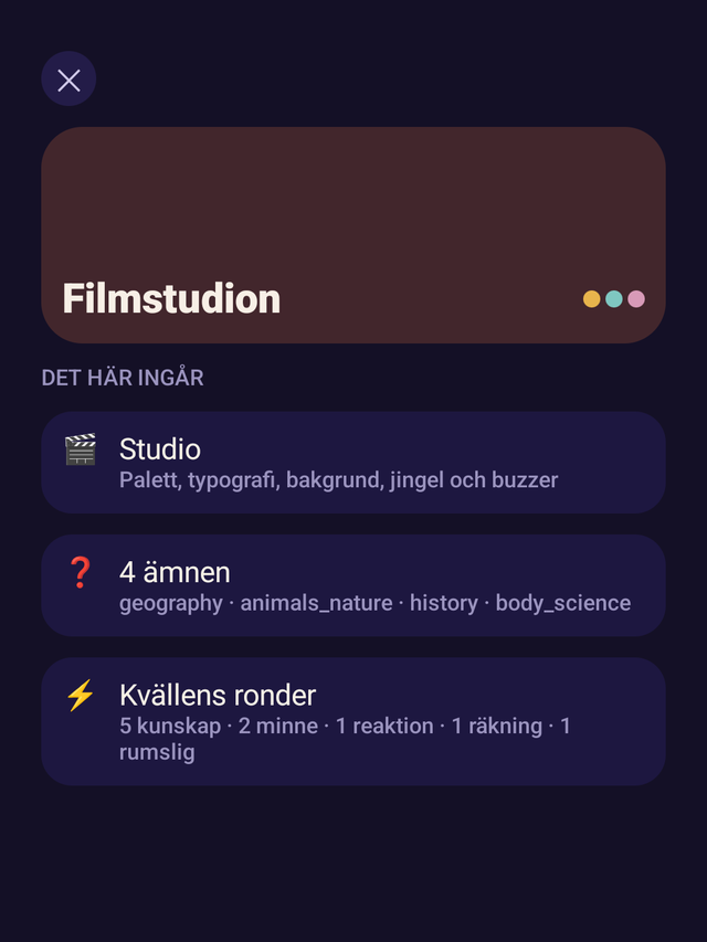 What the Film Studio contains